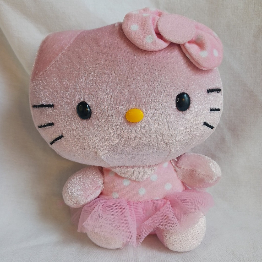 Hello Kitty Ballerina Pink Plush Toy Sanrio 6 Inch